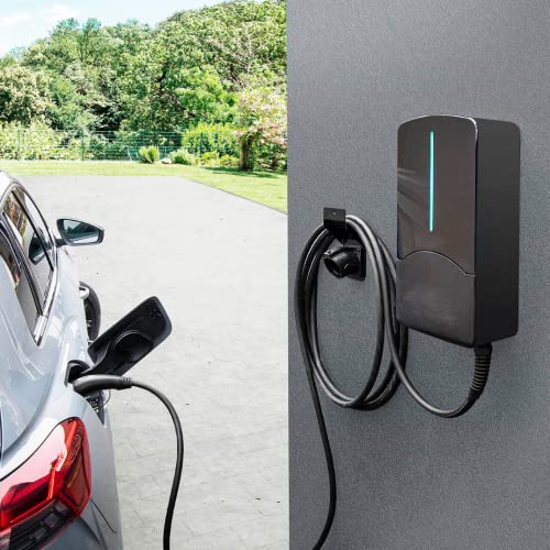 DOSERTY Elektroauto Ladekabel Halter - Abschließbare Wandhalterung Für Wallbox
