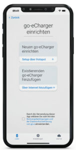 go-echarger App Steuerung
